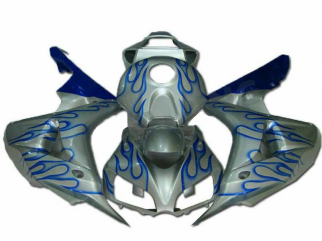 Cheapest 2006-2007 Blue Flame Silver Honda CBR1000RR Motorcycle Fairing Kits Canada Cheapest 2006-2007 Blue Flame Silver Honda CBR1000RR Motorcycle Fairing Kits Canada