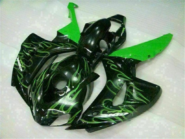 Cheapest 2006-2007 Green Flame Black Honda CBR1000RR Moto Fairings Canada