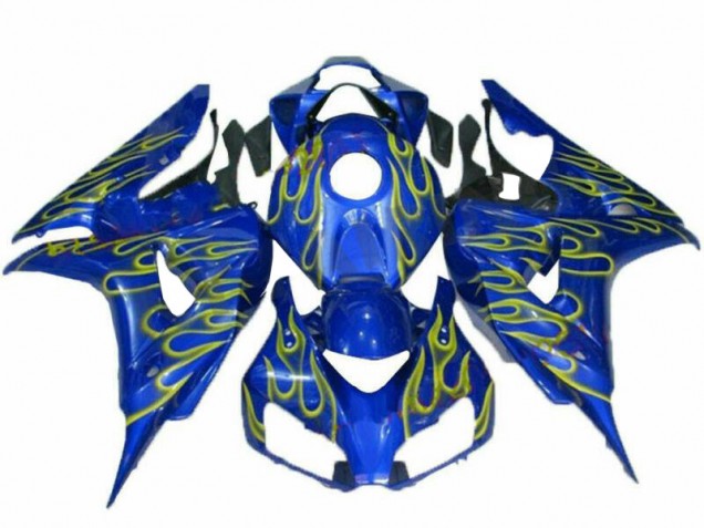 Cheapest 2006-2007 Yellow Flame Blue Honda CBR1000RR Replacement Fairings Canada Cheapest 2006-2007 Yellow Flame Blue Honda CBR1000RR Replacement Fairings Canada