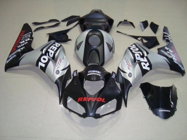 Cheapest 2006-2007 Matte Black Silver Repsol Honda CBR1000RR Motorcycle Fairing Canada
