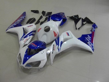 Cheapest 2006-2007 Pearl White Blue Honda CBR1000RR Motorcycle Fairings Kits Canada