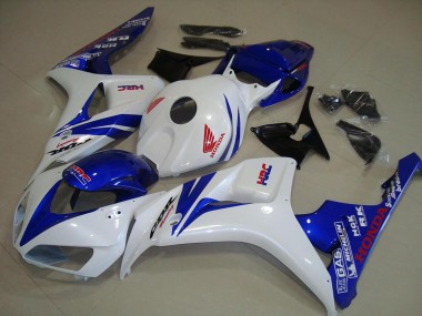 Cheapest 2006-2007 White and Blue Honda CBR1000RR Replacement Fairings Canada