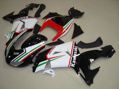 Cheapest 2006-2007 White and Black Kawasaki ZX10R Bike Fairing Kit Canada