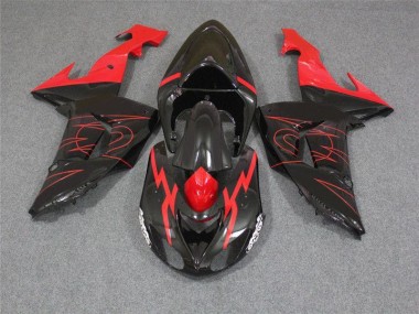 Cheapest 2006-2007 Black Red Kawasaki ZX10R Motorcycle Fairings Canada