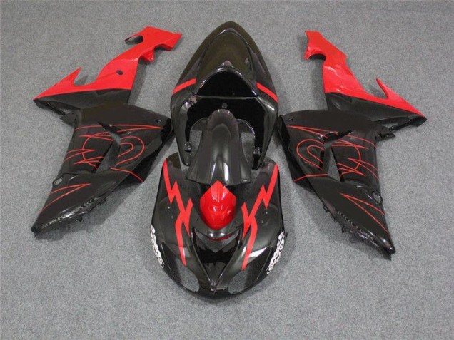 Cheapest 2006-2007 Black Red Kawasaki ZX10R Motorcycle Fairings Canada