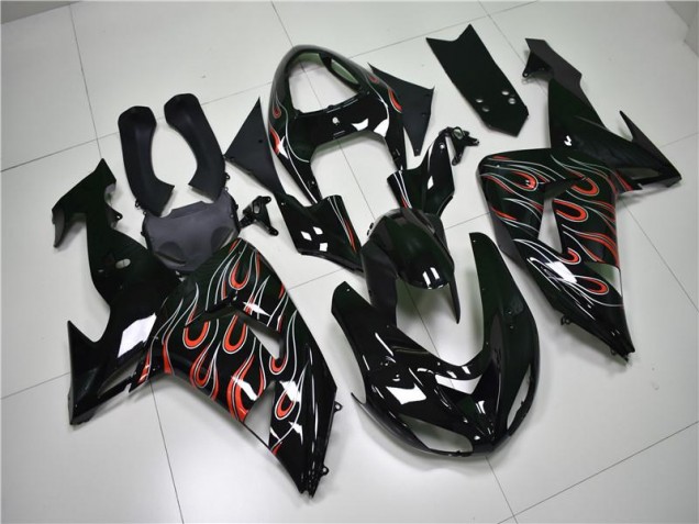 Cheapest 2006-2007 Black Grey Red Kawasaki ZX10R Motorbike Fairing Canada Cheapest 2006-2007 Black Grey Red Kawasaki ZX10R Motorbike Fairing Canada