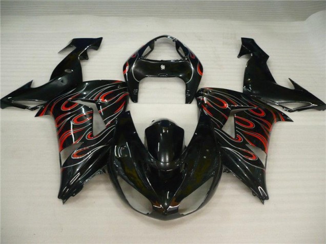Cheapest 2006-2007 Black Grey Red Kawasaki ZX10R Motorbike Fairing Canada Cheapest 2006-2007 Black Grey Red Kawasaki ZX10R Motorbike Fairing Canada