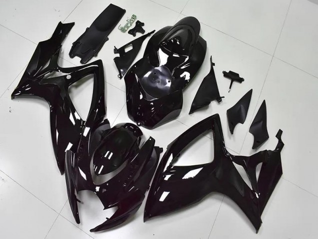 Cheapest 2006-2007 Glossy Black Suzuki GSXR 600/750 Bike Fairing Canada