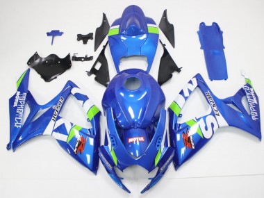Cheapest 2006-2007 Blue White Suzuki GSXR 600/750 Motorcycle Fairings Canada