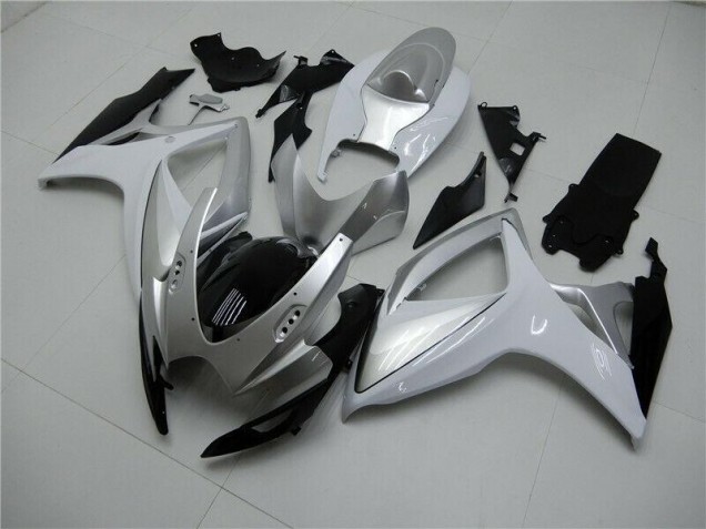 Cheapest 2006-2007 Silver Suzuki GSXR 600/750 Motorcycle Fairings Kits Canada Cheapest 2006-2007 Silver Suzuki GSXR 600/750 Motorcycle Fairings Kits Canada