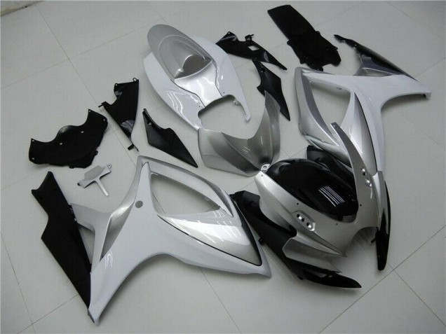 Cheapest 2006-2007 Silver Suzuki GSXR 600/750 Motorcycle Fairings Kits Canada Cheapest 2006-2007 Silver Suzuki GSXR 600/750 Motorcycle Fairings Kits Canada