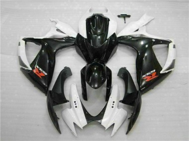 Cheapest 2006-2007 White Black Suzuki GSXR 600/750 Motorcycle Fairings Kit Canada