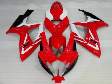 Cheapest 2006-2007 Red White Suzuki GSXR 600/750 Motorbike Fairing Canada