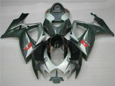 Cheapest 2006-2007 Silver Black Suzuki GSXR 600/750 Motorcycle Fairings Kits Canada