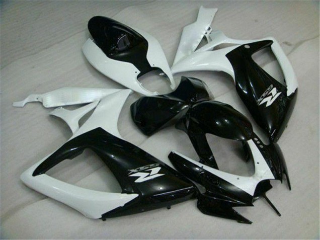 Cheapest 2006-2007 Black White Suzuki GSXR 600/750 Motorcycle Replacement Fairings Canada Cheapest 2006-2007 Black White Suzuki GSXR 600/750 Motorcycle Replacement Fairings Canada