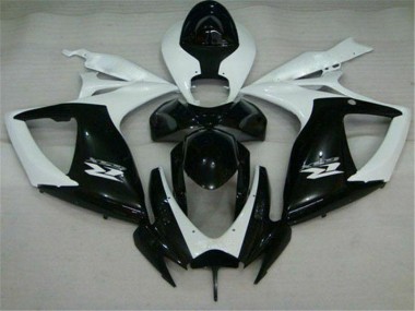 Cheapest 2006-2007 Black White Suzuki GSXR 600/750 Motorcycle Replacement Fairings Canada