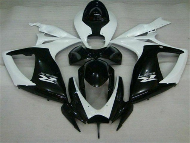 Cheapest 2006-2007 Black White Suzuki GSXR 600/750 Motorcycle Replacement Fairings Canada Cheapest 2006-2007 Black White Suzuki GSXR 600/750 Motorcycle Replacement Fairings Canada