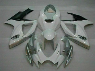 Cheapest 2006-2007 White Silver Suzuki GSXR 600/750 Motorcycle Fairings Kit Canada