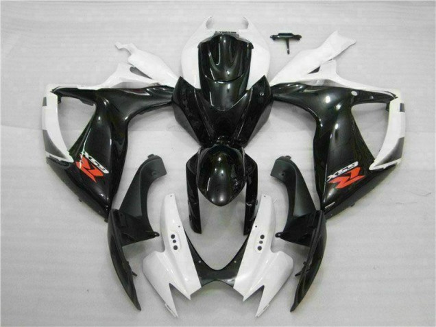 Cheapest 2006-2007 White Black Suzuki GSXR 600/750 Motorbike Fairing Kits Canada Cheapest 2006-2007 White Black Suzuki GSXR 600/750 Motorbike Fairing Kits Canada