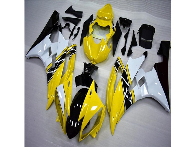 Cheapest 2006-2007 Yellow White Black Yamaha YZF R6 Motorbike Fairing Kits Canada Cheapest 2006-2007 Yellow White Black Yamaha YZF R6 Motorbike Fairing Kits Canada