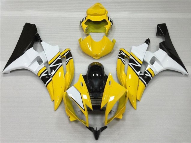 Cheapest 2006-2007 Yellow White Black Yamaha YZF R6 Motorbike Fairing Kits Canada Cheapest 2006-2007 Yellow White Black Yamaha YZF R6 Motorbike Fairing Kits Canada