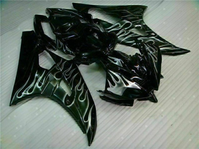 Cheapest 2006-2007 Silver Flame Black Yamaha YZF R6 Motor Fairings Canada Cheapest 2006-2007 Silver Flame Black Yamaha YZF R6 Motor Fairings Canada