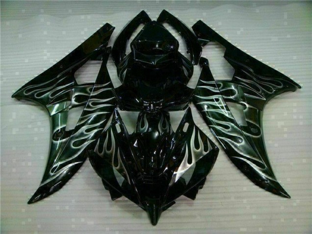 Cheapest 2006-2007 Silver Flame Black Yamaha YZF R6 Motor Fairings Canada Cheapest 2006-2007 Silver Flame Black Yamaha YZF R6 Motor Fairings Canada