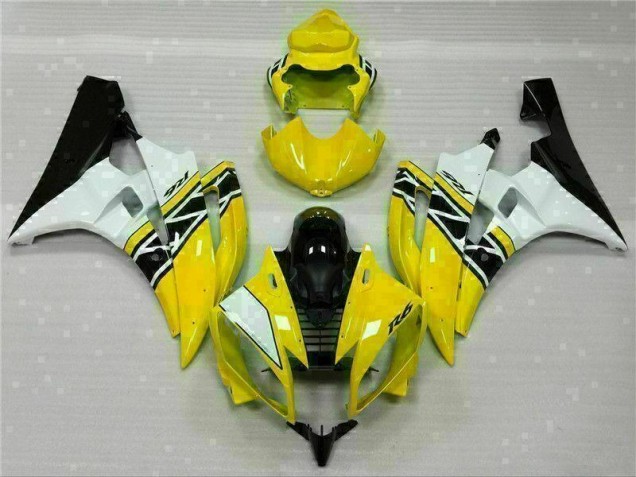 Cheapest 2006-2007 Yellow White Black Yamaha YZF R6 Motorcylce Fairings Canada