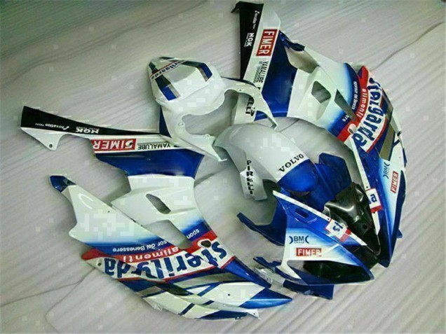 Cheapest 2006-2007 White Blue Yamaha YZF R6 Motorbike Fairing Canada
