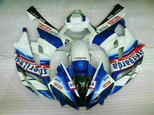 Cheapest 2006-2007 White Blue Yamaha YZF R6 Motorbike Fairing Canada