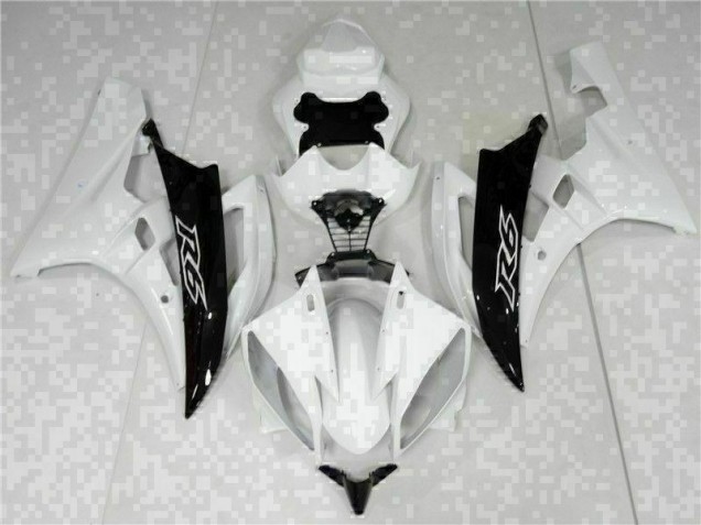 Cheapest 2006-2007 White Black Yamaha YZF R6 Bike Fairings Canada Cheapest 2006-2007 White Black Yamaha YZF R6 Bike Fairings Canada