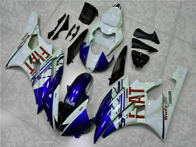Cheapest 2006-2007 White Blue Yamaha YZF R6 Bike Fairings & Bodywork Canada
