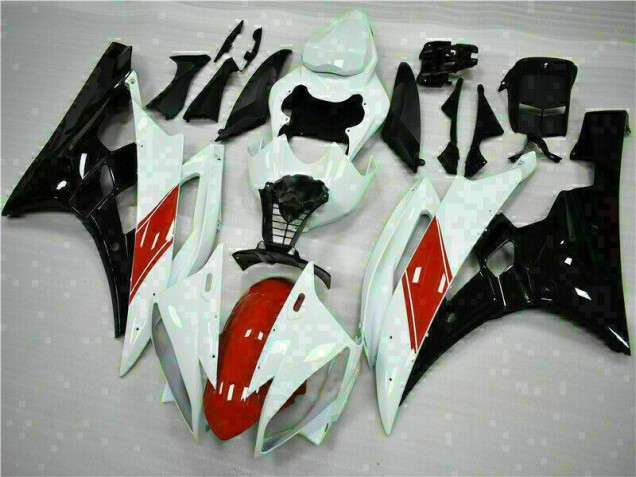 Cheapest 2006-2007 White Yamaha YZF R6 Replacement Motorcycle Fairings Canada Cheapest 2006-2007 White Yamaha YZF R6 Replacement Motorcycle Fairings Canada