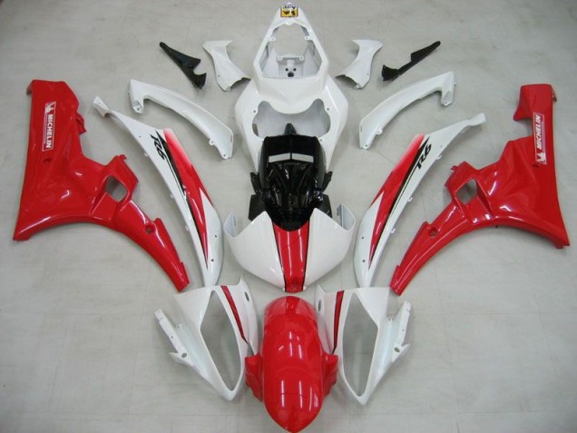 Cheapest 2006-2007 White Red Michelin Yamaha YZF R6 Motorcylce Fairings Canada Cheapest 2006-2007 White Red Michelin Yamaha YZF R6 Motorcylce Fairings Canada