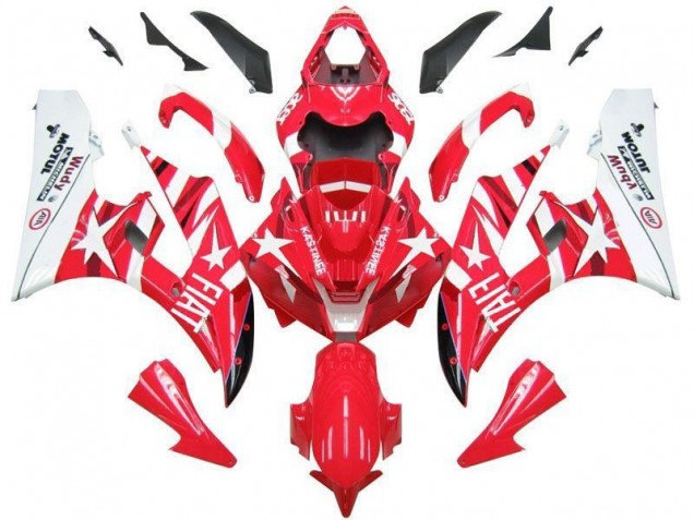 Cheapest 2006-2007 Red White Star Fiat Yamaha YZF R6 Motorbike Fairings Canada Cheapest 2006-2007 Red White Star Fiat Yamaha YZF R6 Motorbike Fairings Canada