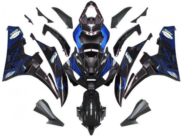 Cheapest 2006-2007 Black Blue Flame Yamaha YZF R6 Motor Bike Fairings Canada Cheapest 2006-2007 Black Blue Flame Yamaha YZF R6 Motor Bike Fairings Canada