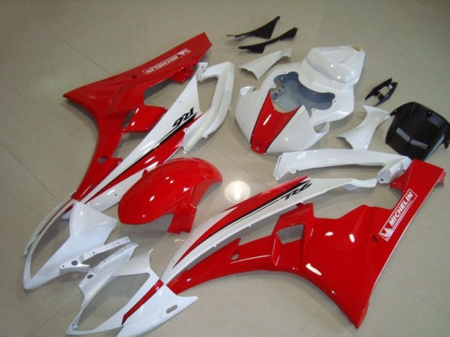 Cheapest 2006-2007 Red White Yamaha YZF R6 Motorcycle Fairing Canada Cheapest 2006-2007 Red White Yamaha YZF R6 Motorcycle Fairing Canada