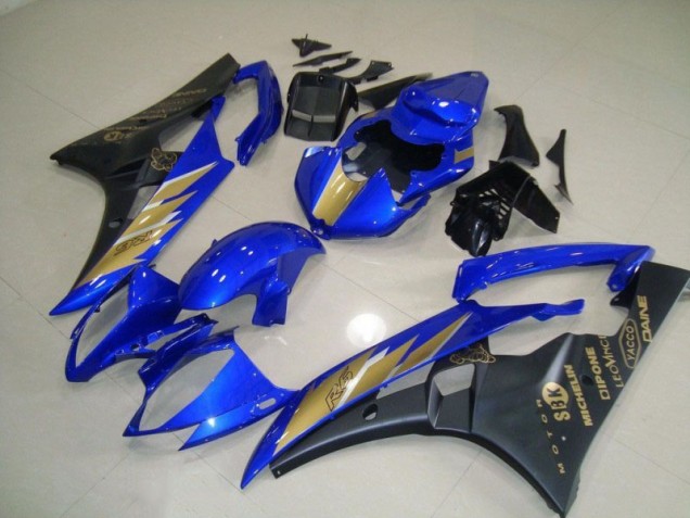 Cheapest 2006-2007 Black Blue with Gold Sticker Yamaha YZF R6 Motorcycle Fairing Kit Canada Cheapest 2006-2007 Black Blue with Gold Sticker Yamaha YZF R6 Motorcycle Fairing Kit Canada