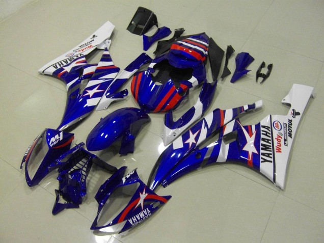 Cheapest 2006-2007 Red Blue Star Yamaha YZF R6 Bike Fairings Canada Cheapest 2006-2007 Red Blue Star Yamaha YZF R6 Bike Fairings Canada