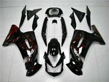Cheapest 2006-2008 Red Flame Kawasaki EX650 Motorcycle Fairing Canada