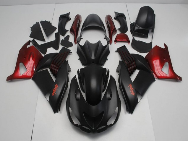 Cheapest 2006-2011 Matte Black and Red Kawasaki ZX14R ZZR1400 Motorcycle Fairing Kit Canada Cheapest 2006-2011 Matte Black and Red Kawasaki ZX14R ZZR1400 Motorcycle Fairing Kit Canada