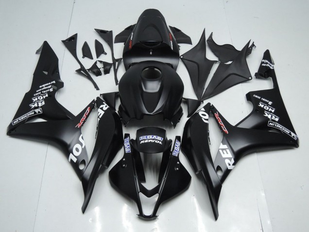 Cheapest 2007-2008 Matte Black Repsol Honda CBR600RR Motorcyle Fairings Canada
