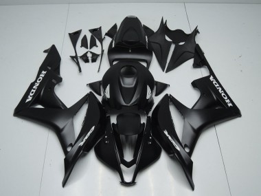 Cheapest 2007-2008 Matte Black with White Sticker Honda CBR600RR Motorcycle Fairings Kit Canada