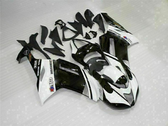 Cheapest 2007-2008 Black White Kawasaki ZX6R Bike Fairings Canada Cheapest 2007-2008 Black White Kawasaki ZX6R Bike Fairings Canada