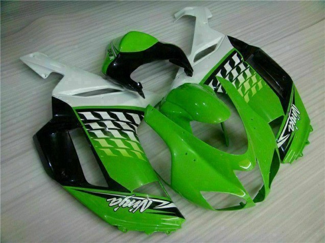 Cheapest 2007-2008 Green White Ninja Kawasaki ZX6R Motorbike Fairing Canada Cheapest 2007-2008 Green White Ninja Kawasaki ZX6R Motorbike Fairing Canada