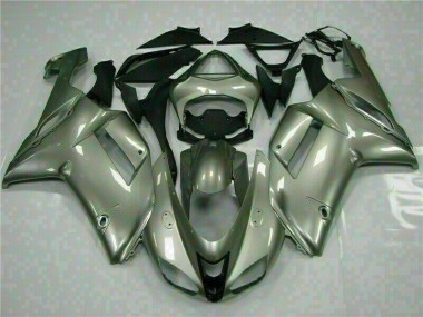 Cheapest 2007-2008 Silver Kawasaki ZX6R Motorcycle Fairings Kits Canada