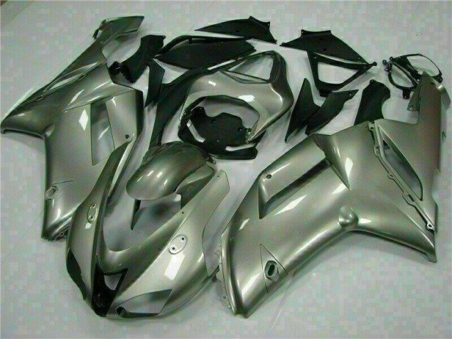 Cheapest 2007-2008 Silver Kawasaki ZX6R Motorcycle Fairings Kits Canada Cheapest 2007-2008 Silver Kawasaki ZX6R Motorcycle Fairings Kits Canada