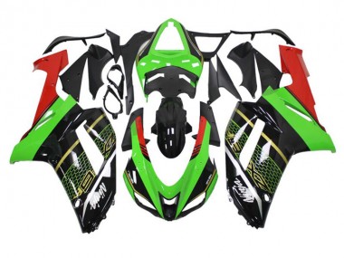 Cheapest 2007-2008 Green Black Kawasaki ZX6R Motorcycle Fairing Kit Canada