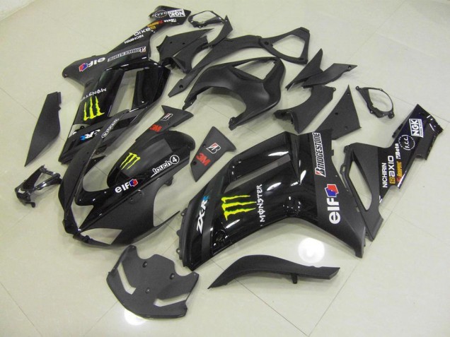 Cheapest 2007-2008 Black Monster Kawasaki ZX6R Motorcylce Fairings Canada Cheapest 2007-2008 Black Monster Kawasaki ZX6R Motorcylce Fairings Canada