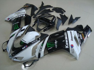 Cheapest 2007-2008 White Monster Kawasaki ZX6R Motorcycle Fairings Canada